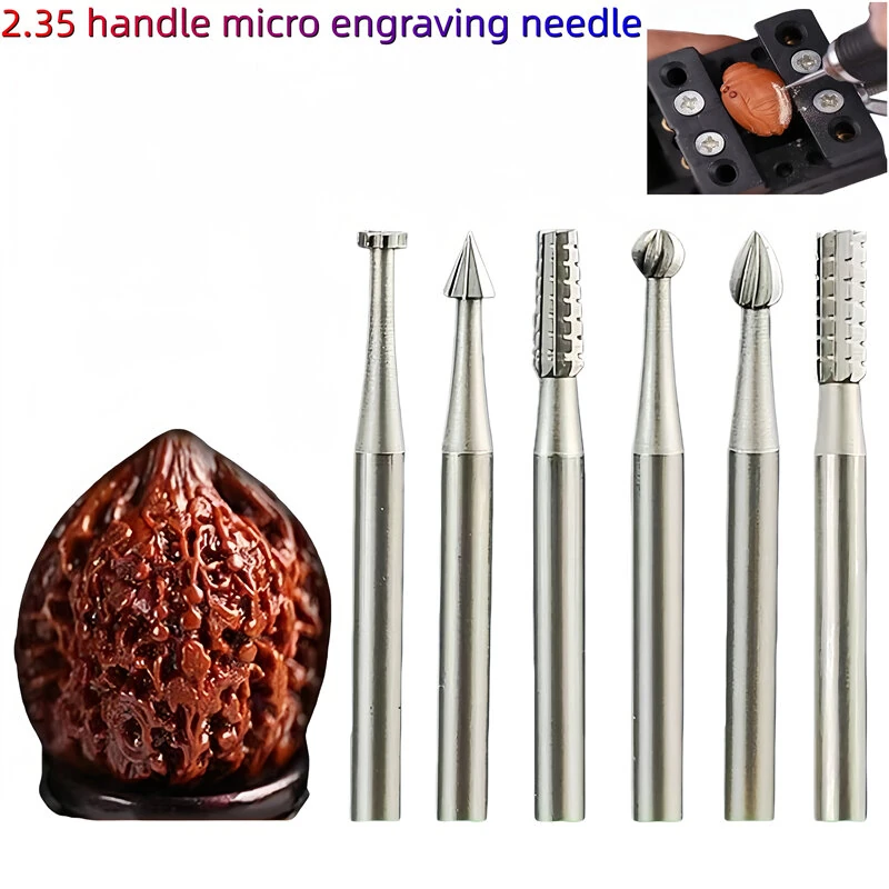 High-Speed Steel Micro Carving Tool Bits - 1.0mm to 2.3mm Set for Woodworking & Engraving - Image 2