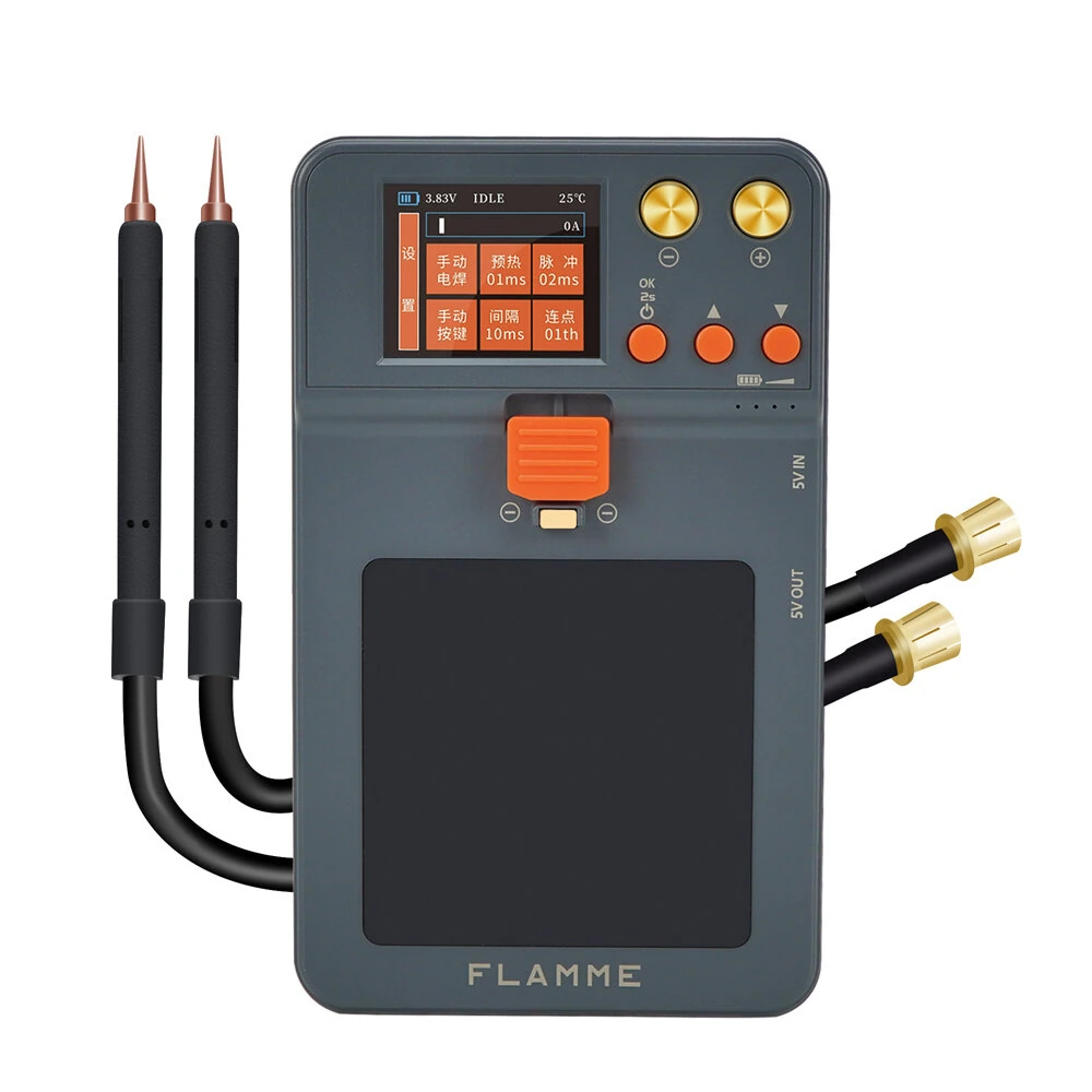 FLAMME SPOTER Portable Handheld Spot Welder - 1000A Output with Screen & USB Charging - Image 2