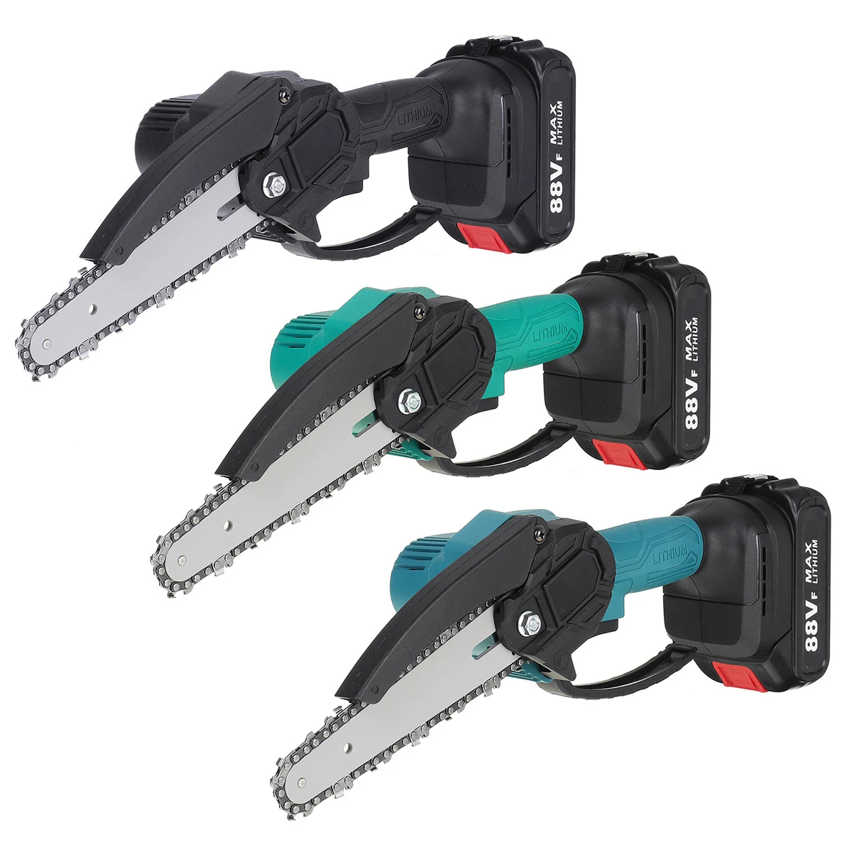 88VF Cordless Electric Saw - 6 Inch One-Hand Chain Saw with Battery for Woodworking - Image 2