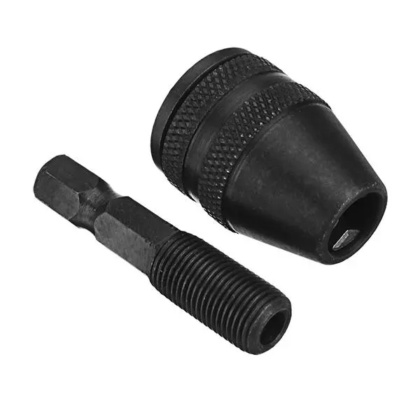 0.5-4mm Keyless Drill Chuck Adapter | 1/4 Inch Hex Shank | Black - Image 5
