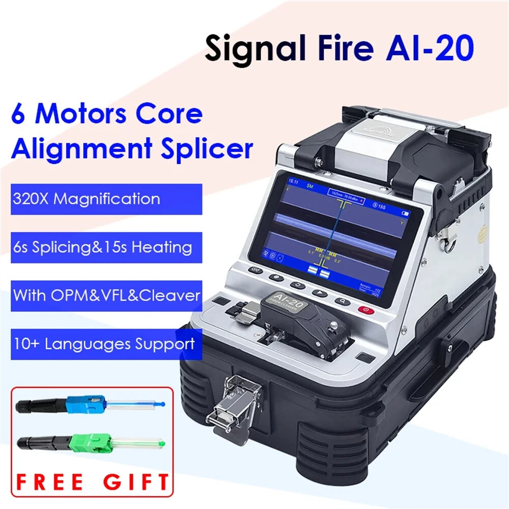 Signal Fire AI-20 Fiber Fusion Splicer | 6s Splice, 15s Heat | 320X Magnification & OPM - Image 5