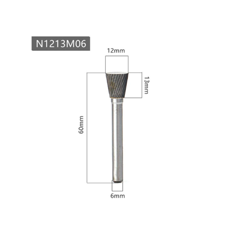 Tungsten Carbide Rotary File Tool - 6mm Head Point Burr for Die Grinder & Milling - Image 4