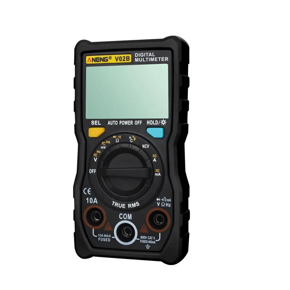 ANENG V02B True RMS Multimeter - 4000 Counts, Temp Measure, Backlight & Flashlight - Image 5