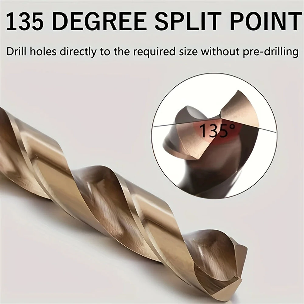 HSS Metric Drill Bits Set - 13PCS 1.5-6.5mm for Metal Glass Tile Concrete - Image 2