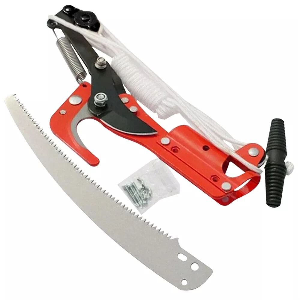 2-in-1 Hand Pruning Saw & High Branch Cutter | SK5 Steel Telescopic Pole | Teflon Coated - Image 2