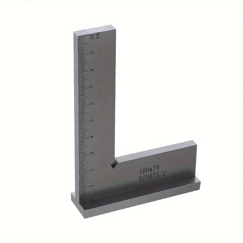 ETOPOO 100x70mm Machinist Engineer Square - 90 Degree Right Angle Ruler with Seat for Woodworking Precision Layout - Image 3