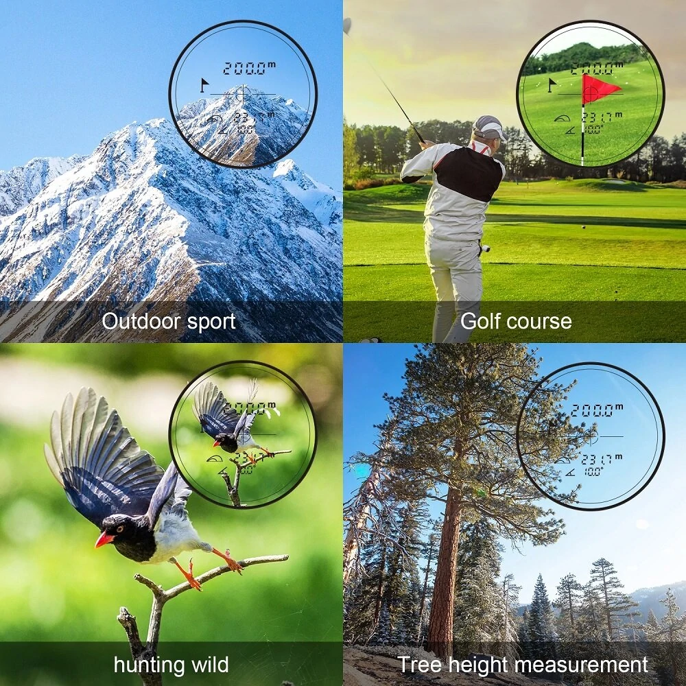 Milesey PF3S 800M Golf Laser Rangefinder with Slope & Vibration | for Hunting - Image 5
