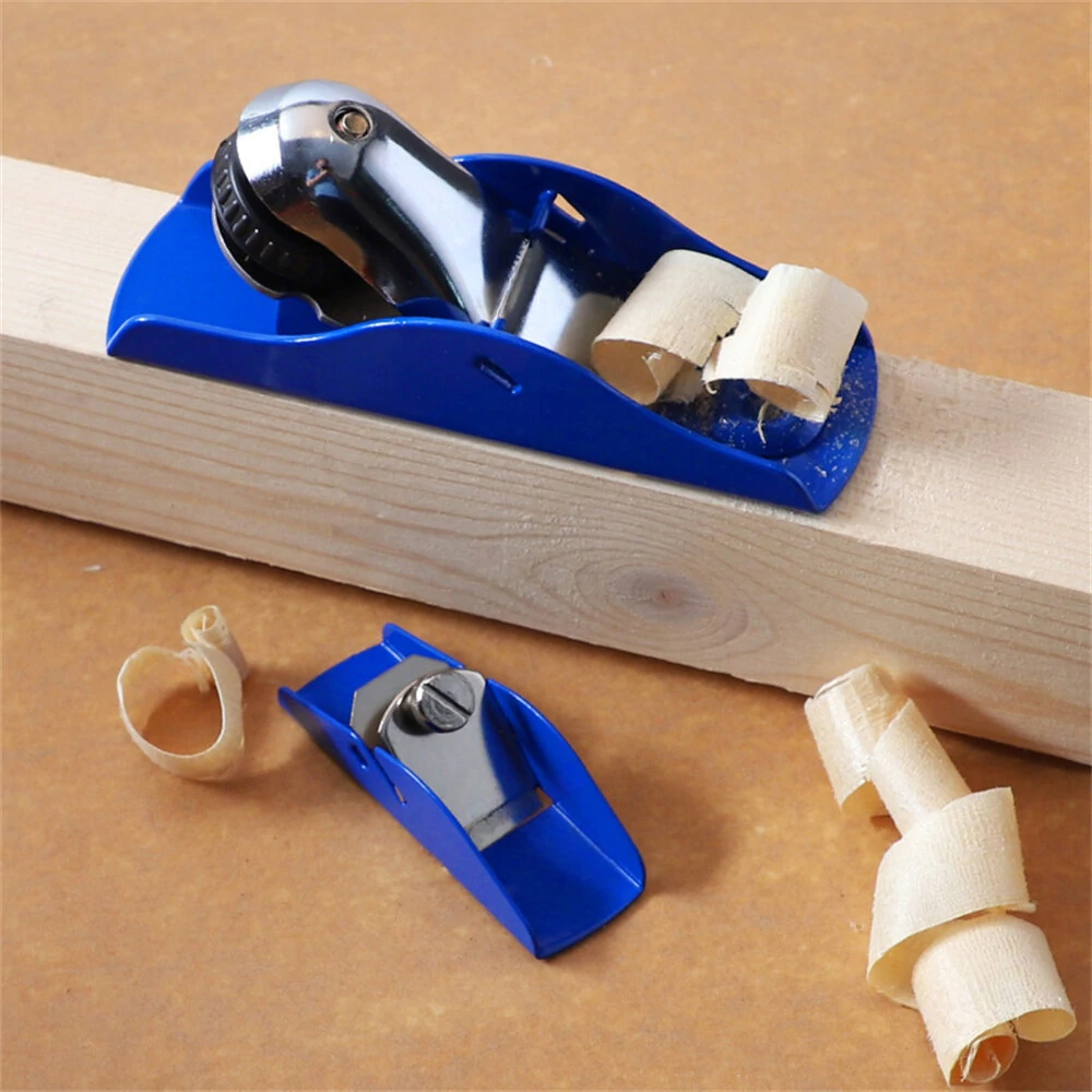 Mini Carpenter Plane - Cast Iron Adjustable Trimming Hand Plane | 26mm & 42mm Blades for Woodworking DIY