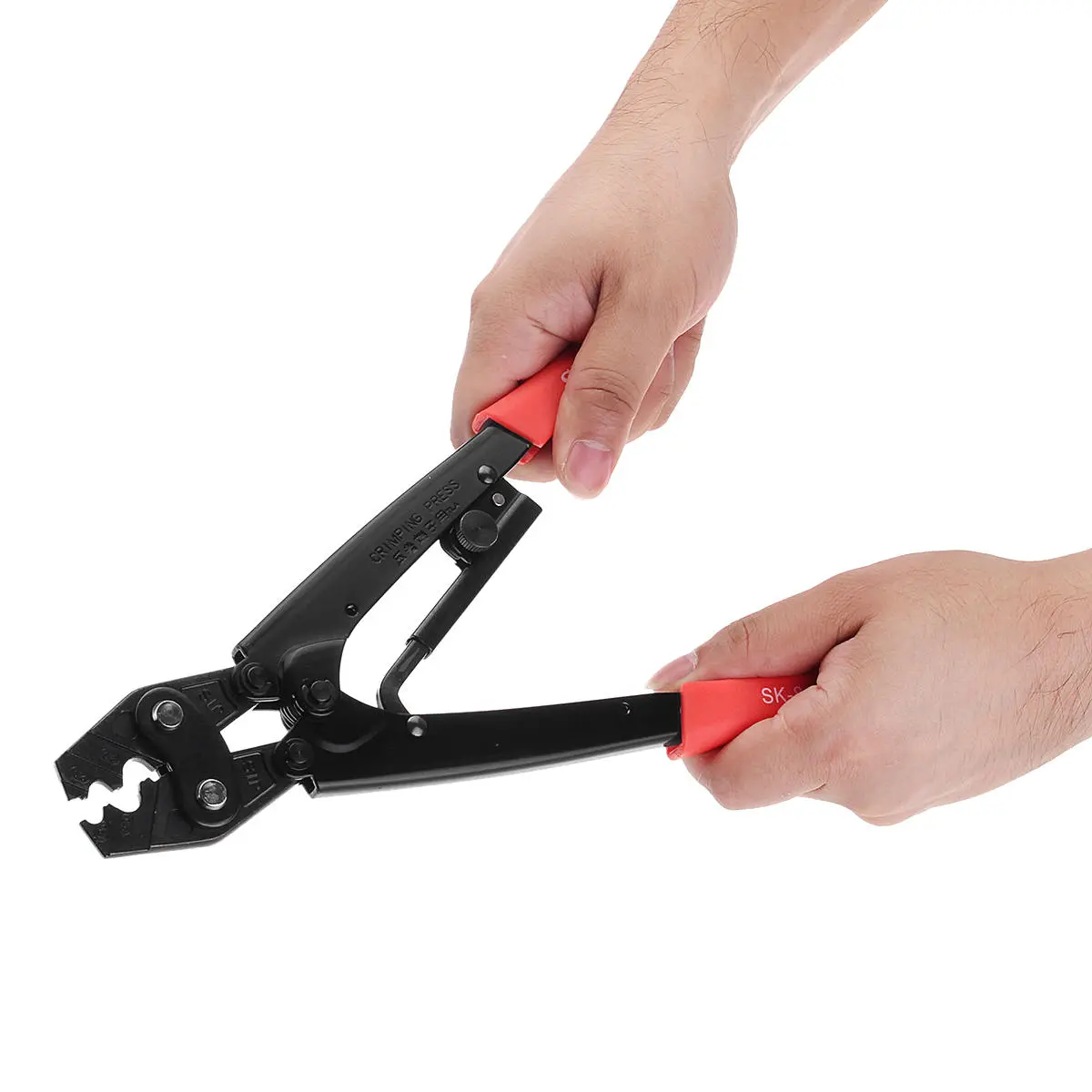 Knipex 0.5-25mm² Ratchet Crimper | Cable Cutter & Terminal Crimping Plier