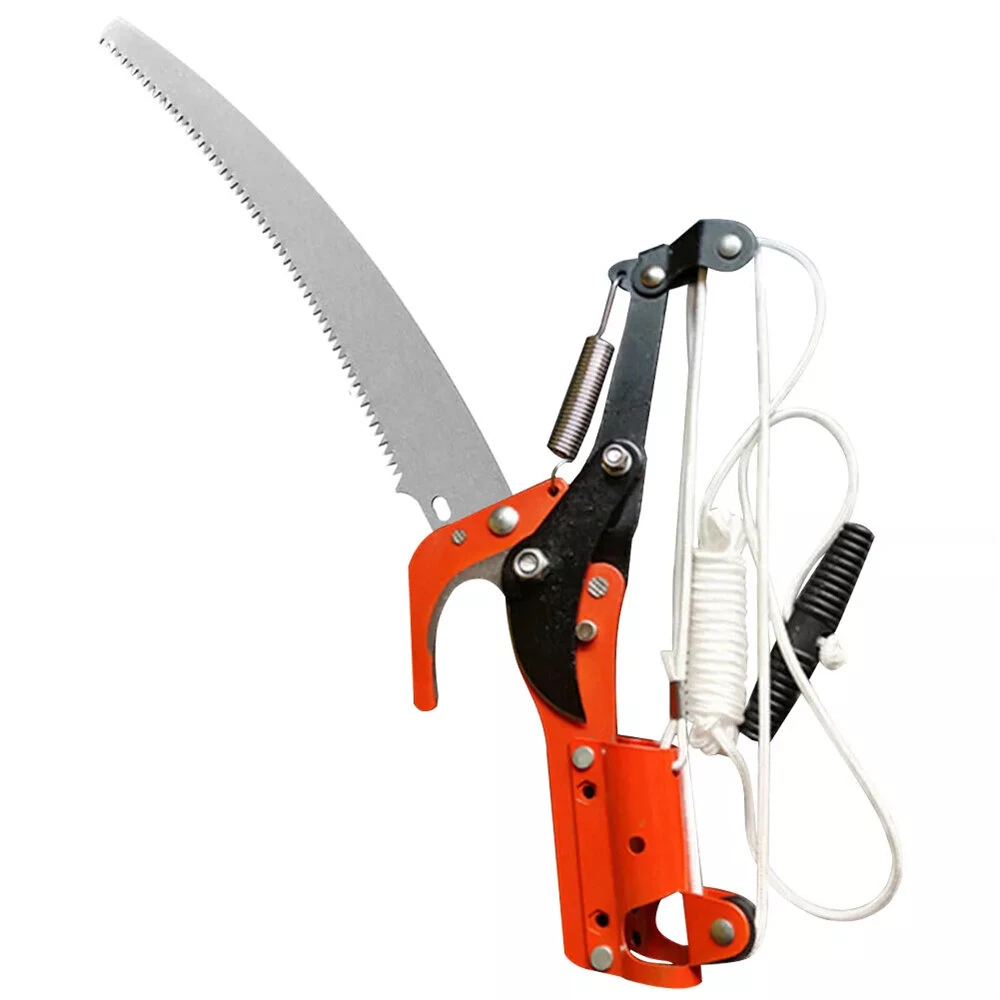 2-in-1 Hand Pruning Saw & High Branch Cutter | SK5 Steel Telescopic Pole | Teflon Coated