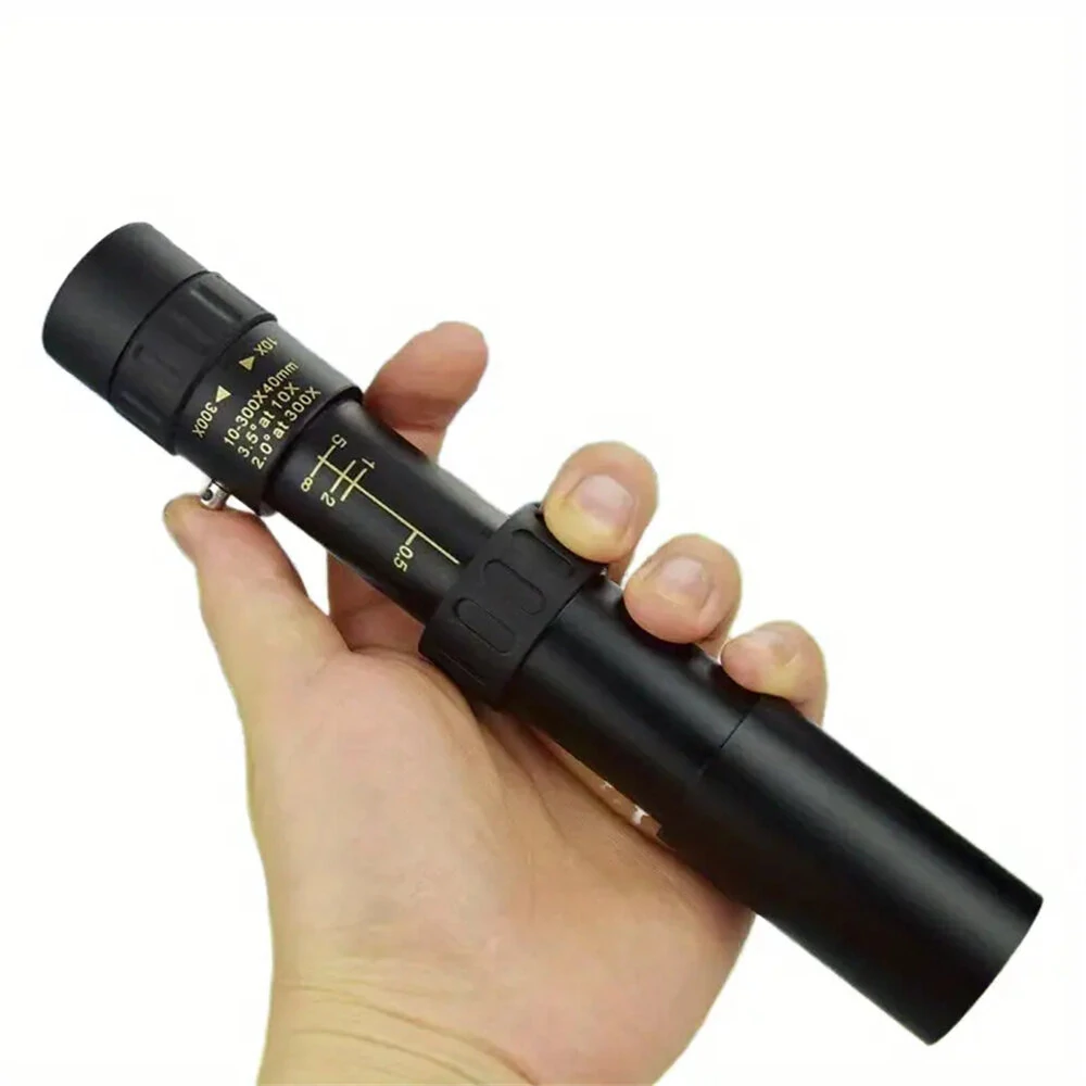 Mini Monocular Telescope - 10-300x Zoom | HD Portable & Manual Focus | For Hunting & Outdoor Adventure