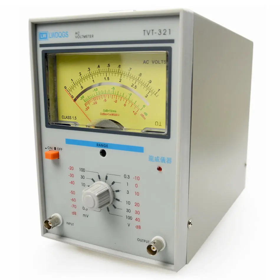 TVT-321 Millivoltmeter | Single-Needle Voltage Tester | 10M Impedance