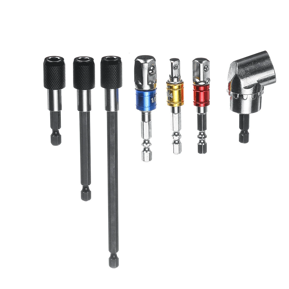 7pcs 105° Right Angle Screwdriver Bit Holder - Hex Driver Socket Repair Tool