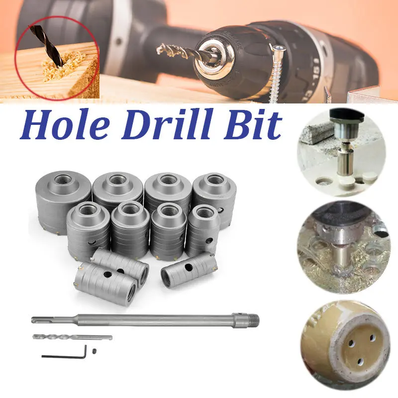 350MM Concrete Drill Hole Saw Cutter | Round Rod for AC Installation