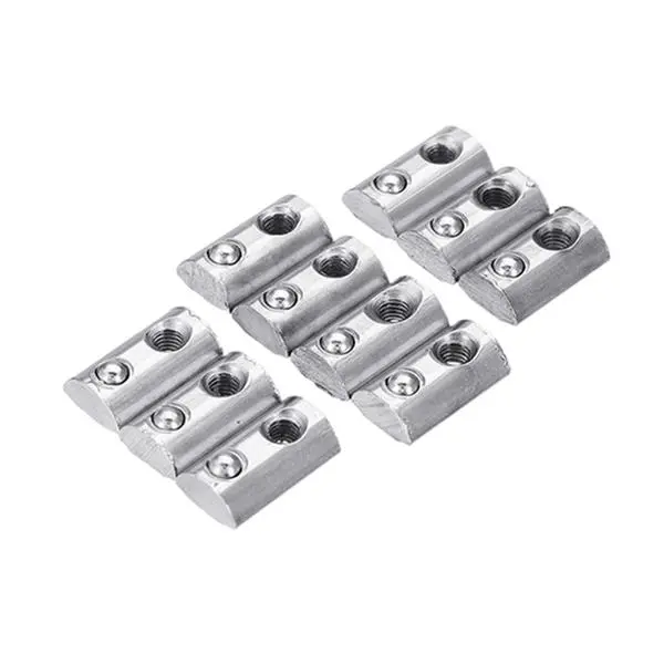 Machifit 10pcs T-Nut | M4 Spring Ball Nut for 2020 Aluminum Extrusion Profile