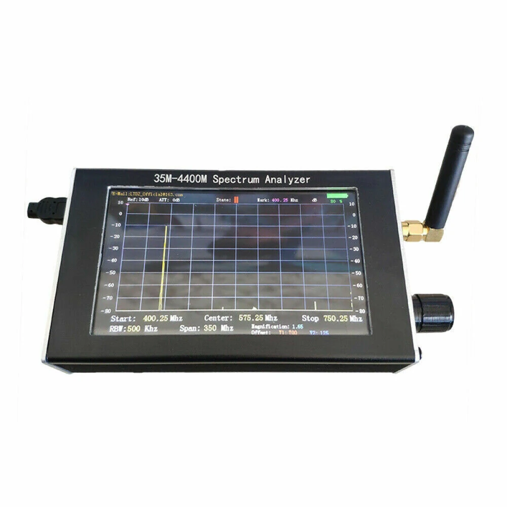 ADF4351 35M-4400MHz Handheld Spectrum Analyzer | 4.3 Inch TFT LCD Color Screen