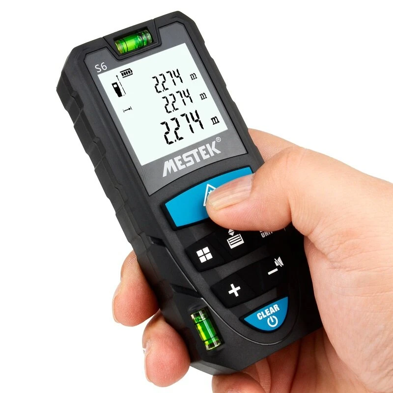 S6 100m Laser Distance Meter | Laser Rangefinder & Measure Tape