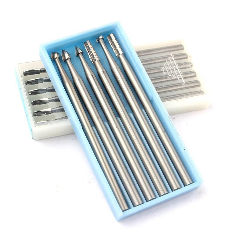High-Speed Steel Micro Carving Tool Bits - 1.0mm to 2.3mm Set for Woodworking & Engraving