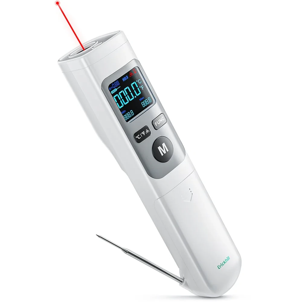 ERICKHILL ROOKPRO 2in1 Infrared Thermometer Gun | Meat Probe | Fast Accurate Non-Contact