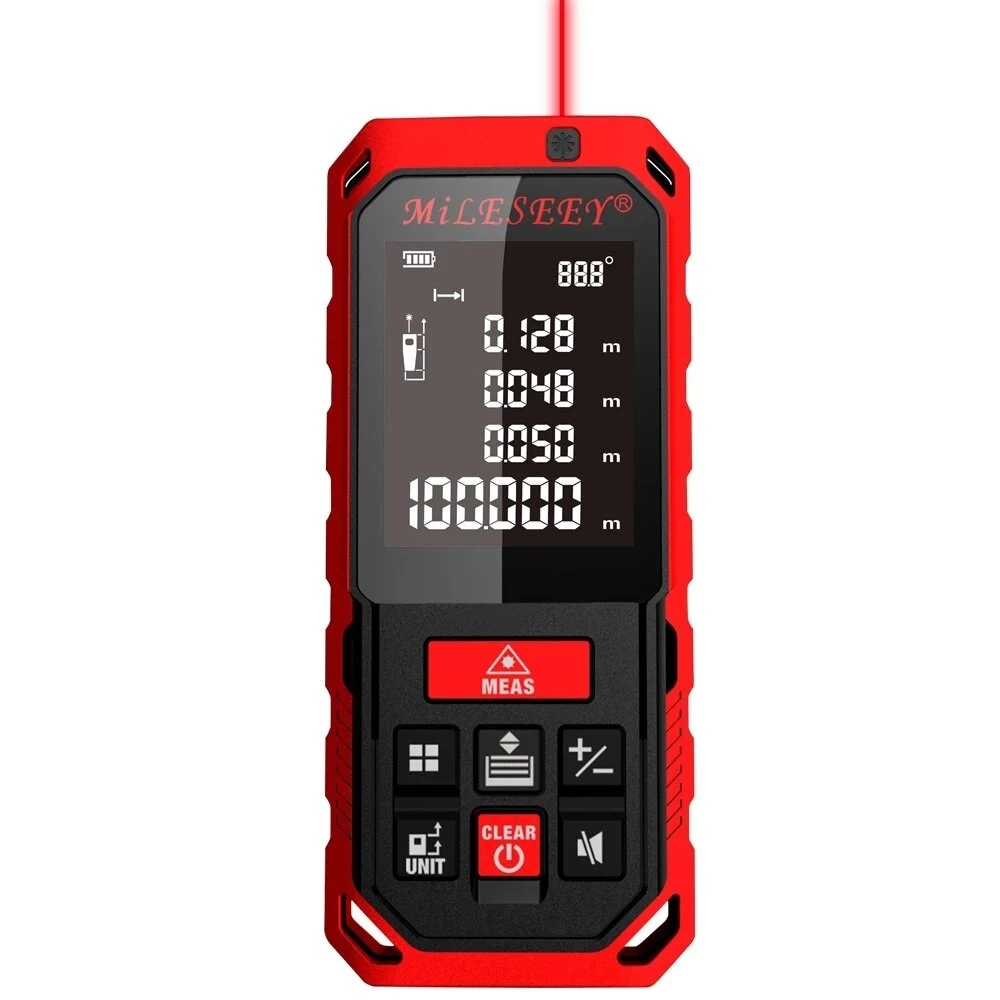 Mileseey S2 Laser Rangefinder - 50M to 120M Range | Rechargeable & Angle Measure