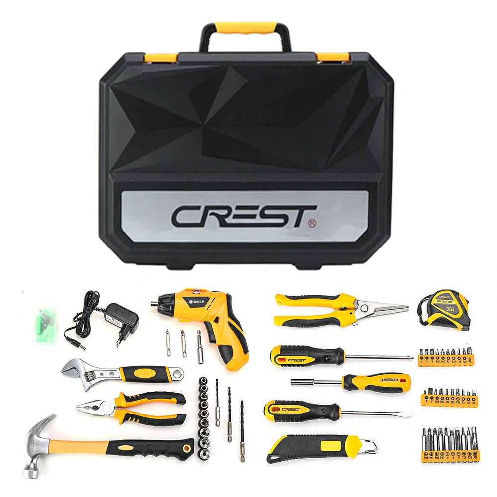 CREST Household Electric Screwdriver Repair Kit with Plastic Toolbox | 105095