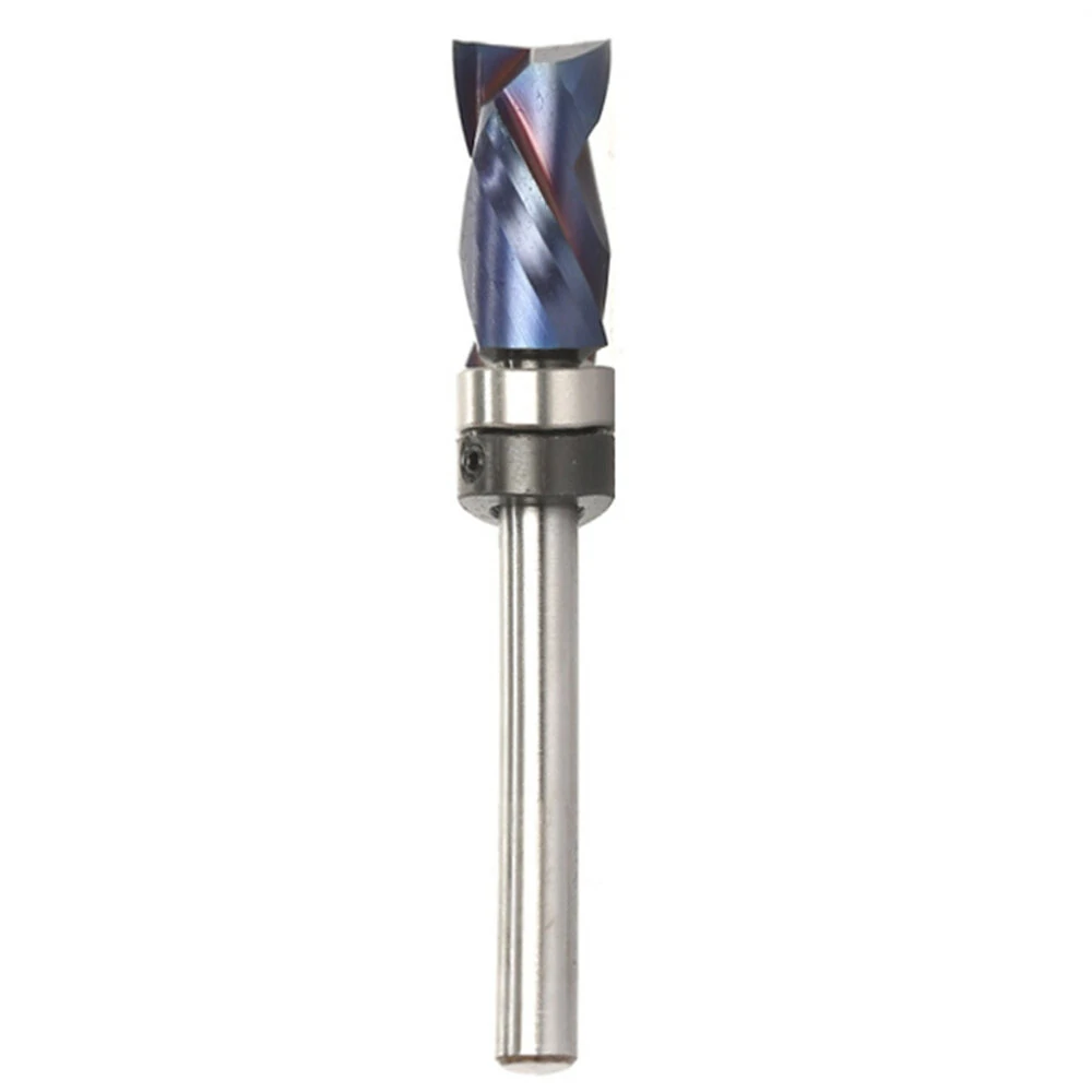 Blue Nano Coated High-End Milling Cutter | Extended Shaft Hard Alloy | Woodworking Router Bit