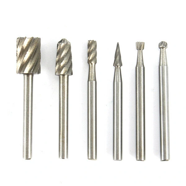 Doersupp 6Pcs 1/8 Inch Shank Rotary File Burr Set | Wood Carving Tools