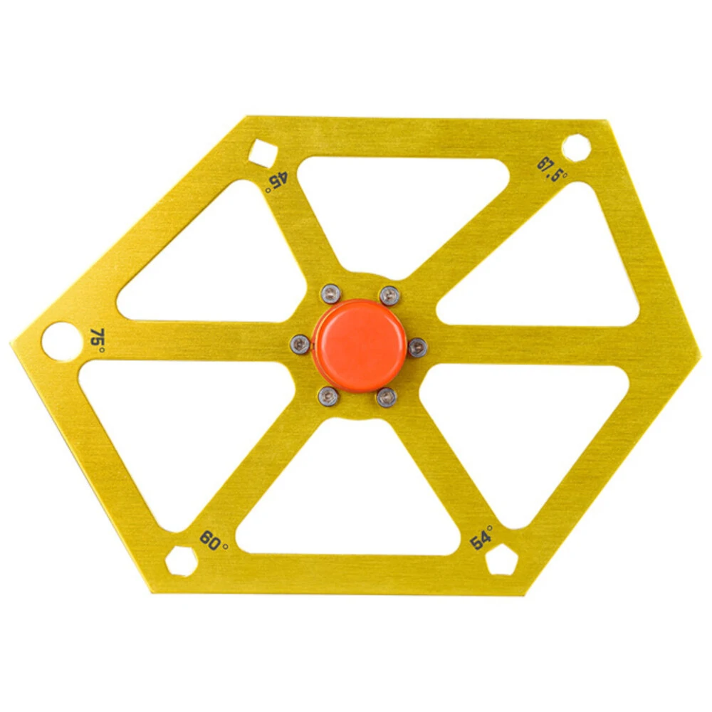 Aluminum Alloy Hexagon Ruler | Multi-Angle Measuring Tool & Saw Protractor