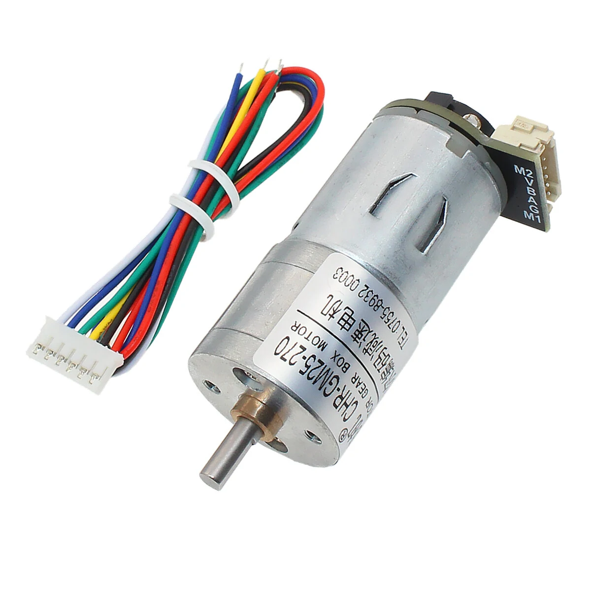 Chihai CHR-GM25-270ABHL DC Gear Motor | 7.4V with Hall Encoder & Speed Dial