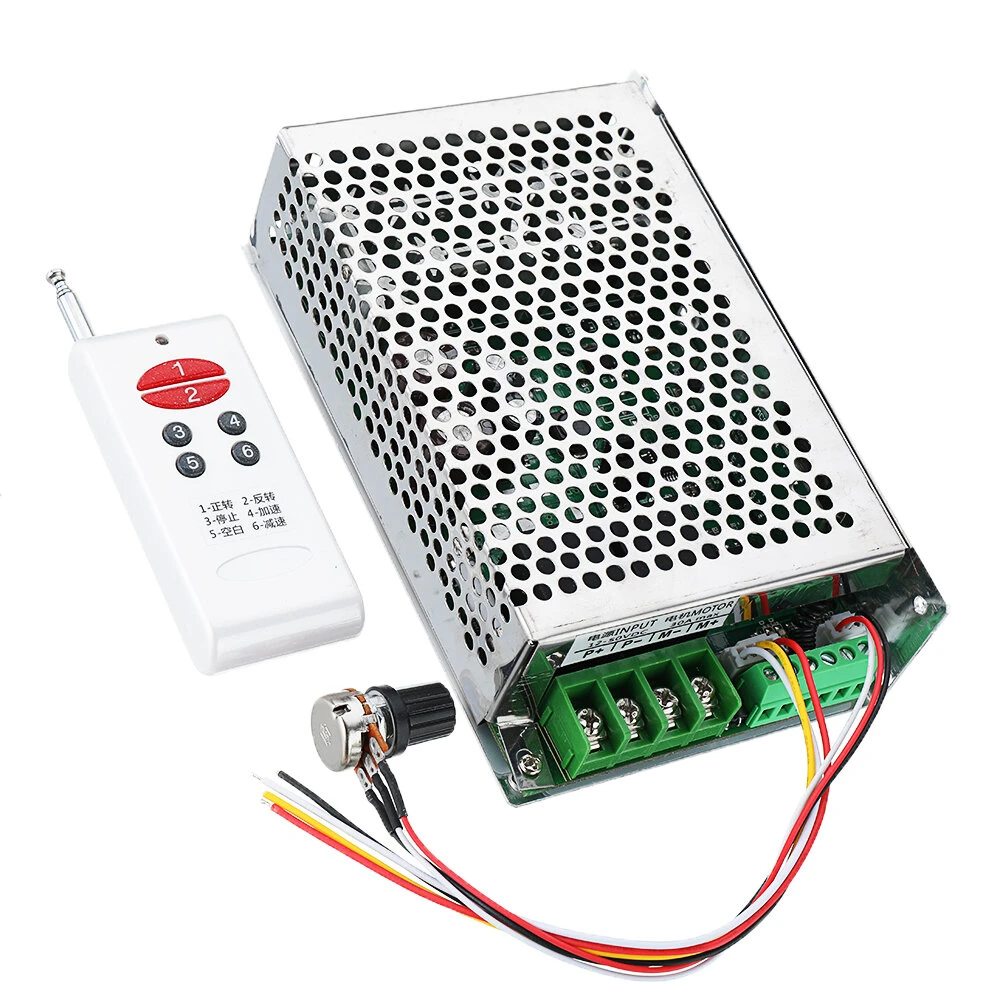 DC 12-30V 30A Motor Speed Controller - Wireless Remote Governor | Gear Motor