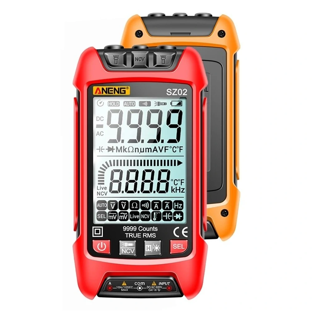 ANENG SZ02 True RMS Digital Multimeter - 9000 Counts Auto Range | Capacitor Tester