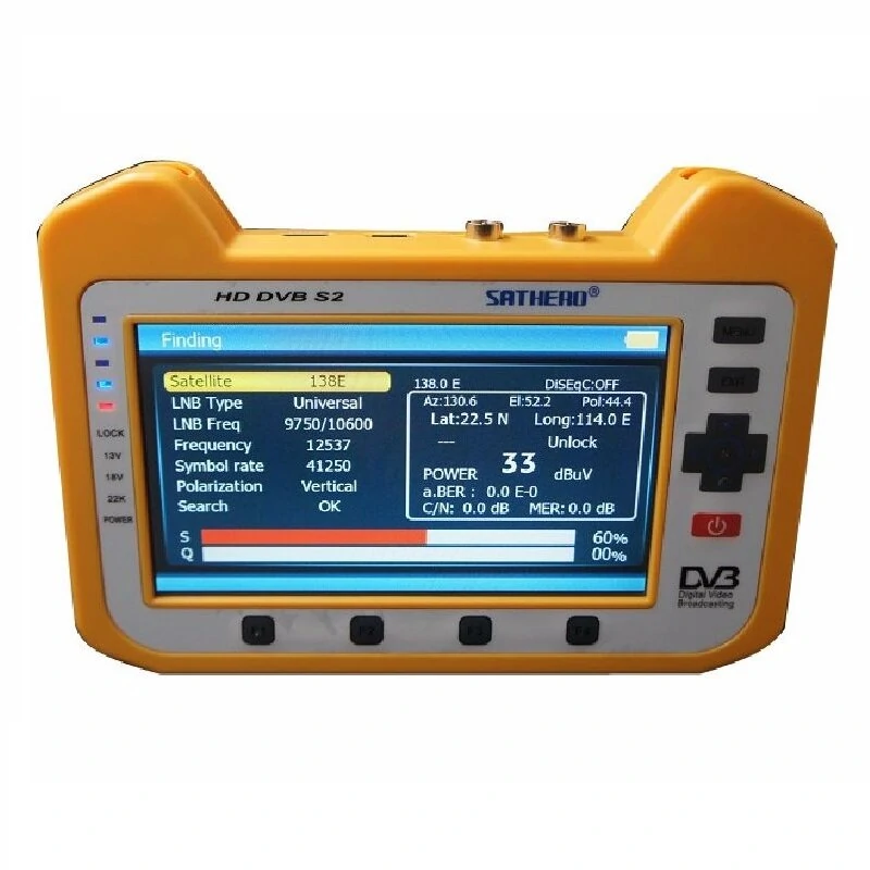 Sathero SH-900HD Satellite Finder - DVB-S2 7 Inch HD LCD with Spectrum Analyzer