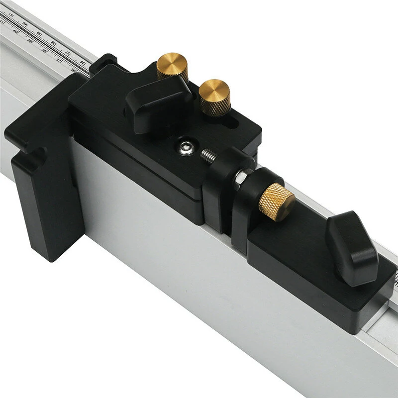 Drillpro Flip Stop For Miter Gauge - Micro-Adjustable T-Track Woodworking Tool