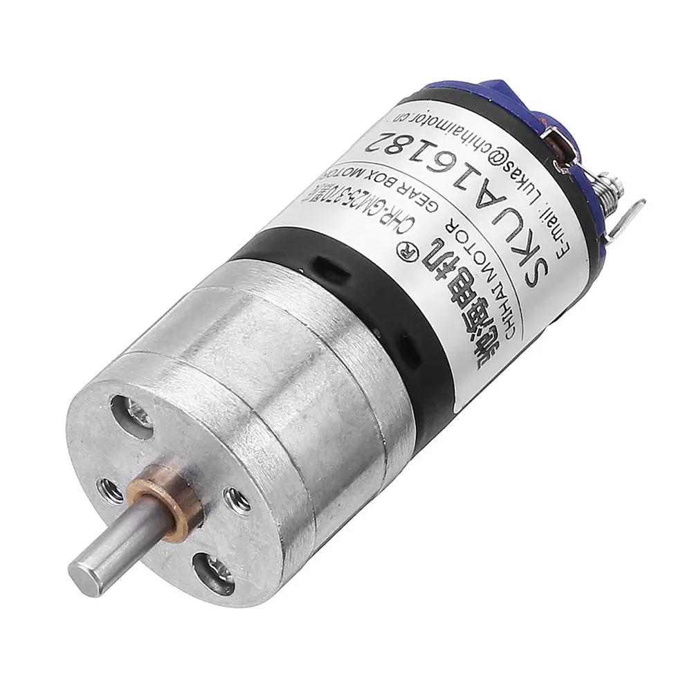 CHIHAI CHR-GM25-BK370 DC Gear Motor - 12V 2000RPM High Speed Strong Magnetic