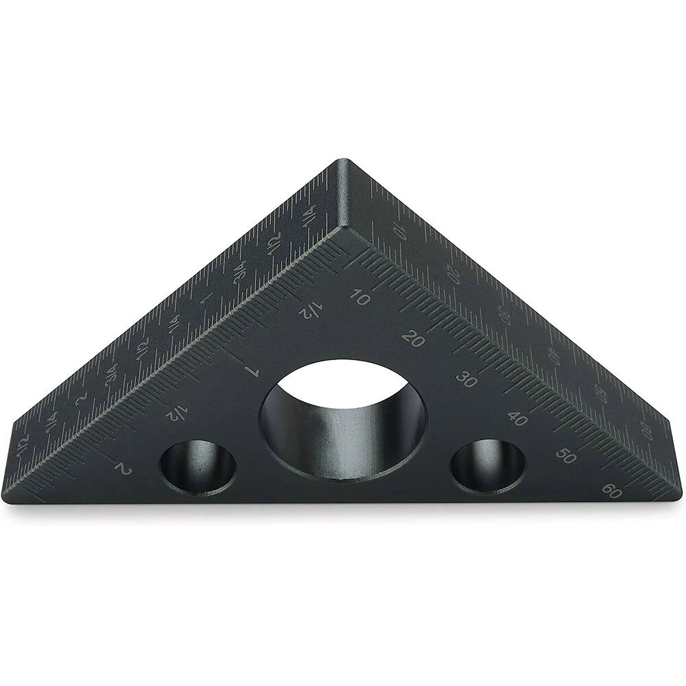 ETOPOO Woodworking Triangle Angle Ruler - 90 & 45 Degree Precision Tool | Aluminum Alloy