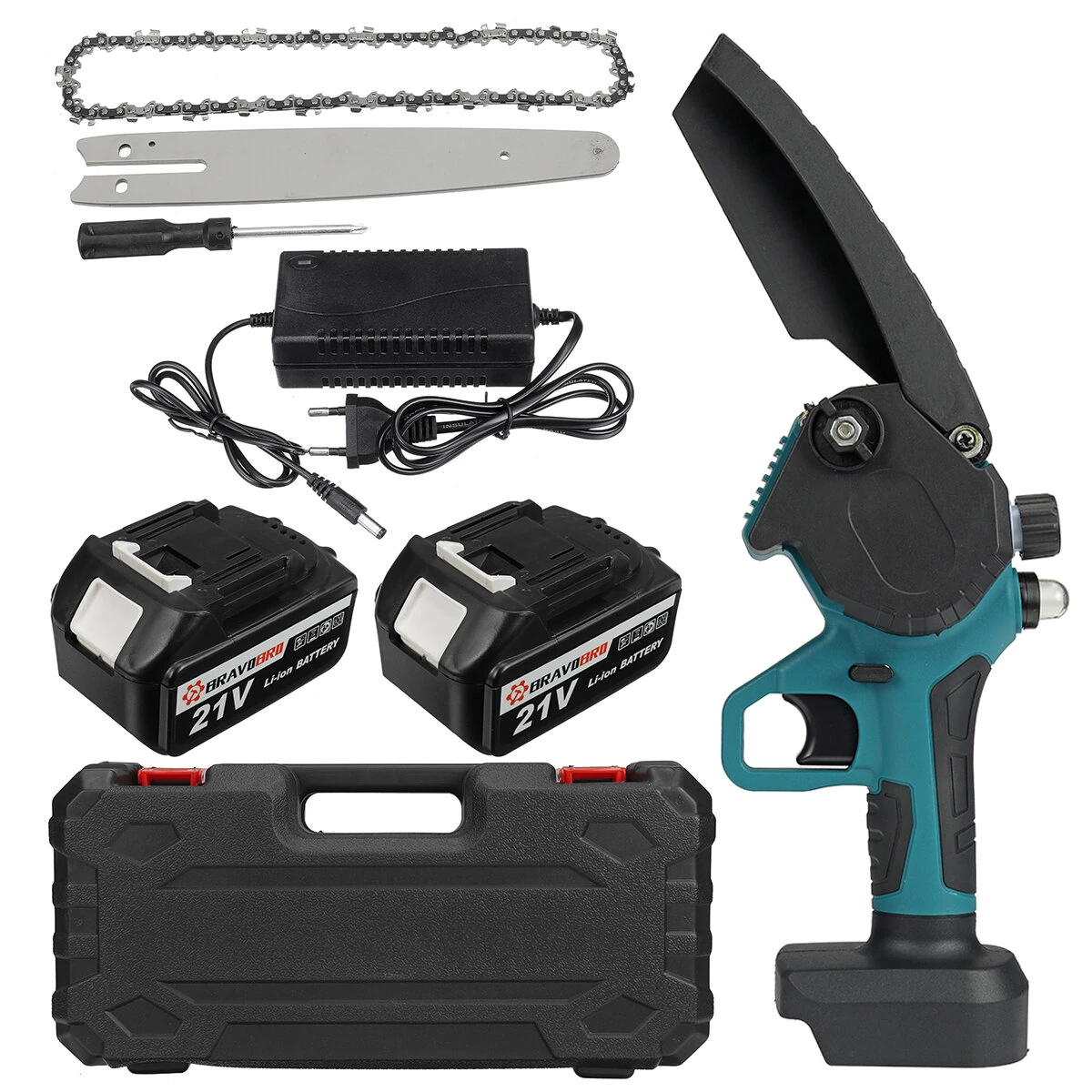 Bravobro Cordless 8-Inch Electric Chainsaw - For Makita 18V Battery | Garden Saw