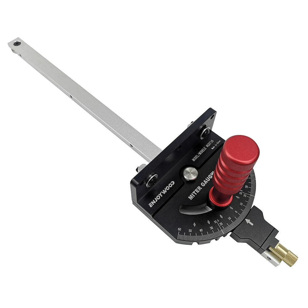 ENJOYWOOD M1 Pro Angle Miter Gauge | 0-60 Degree Precision for Table Saw & Router Table