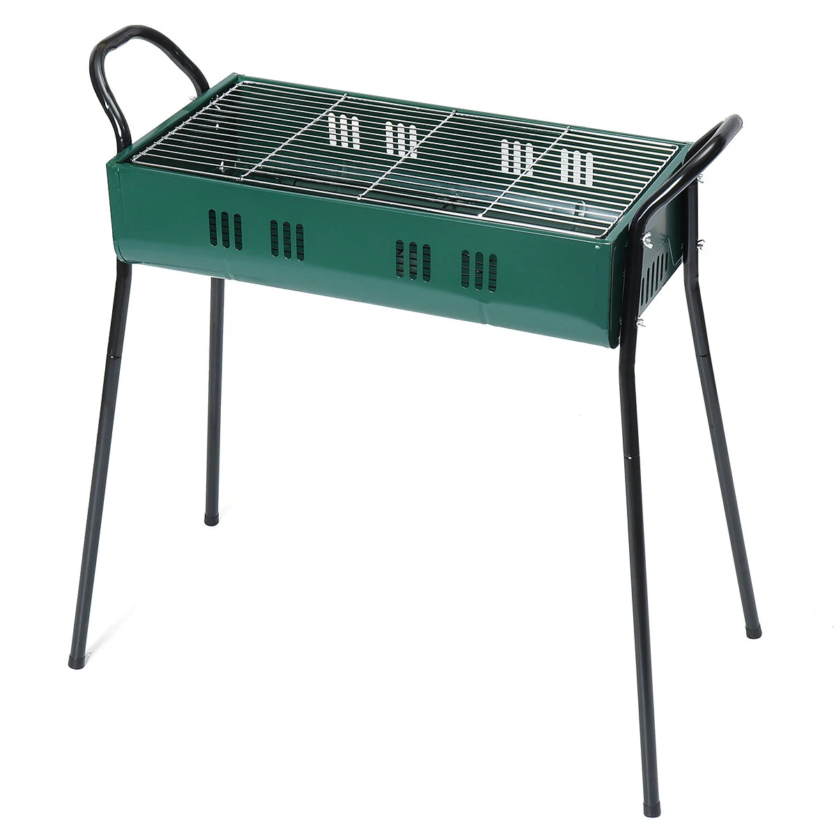 Portable Charcoal BBQ Grill - 80x45x80cm Iron Stove for Kebab & Camping