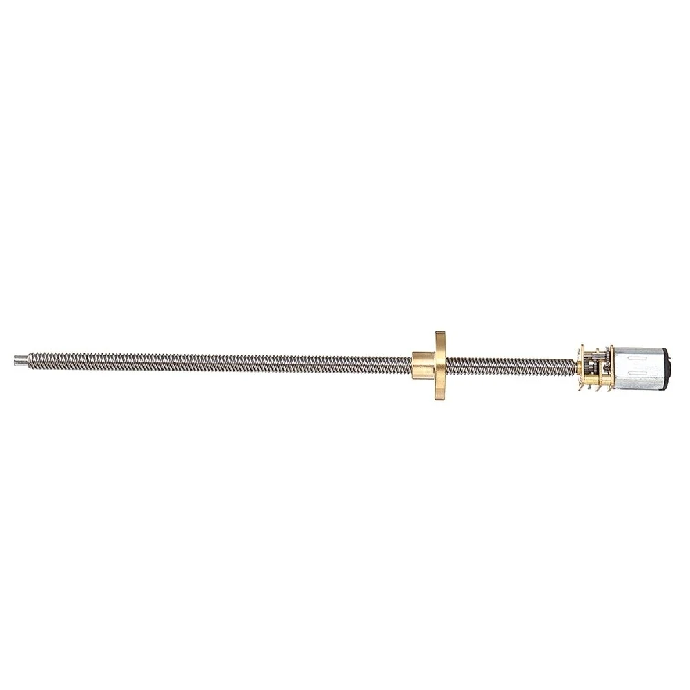 N20 Gear Motor 12V DC | 60-400 RPM | T5x150mm Quick Thread Output Shaft