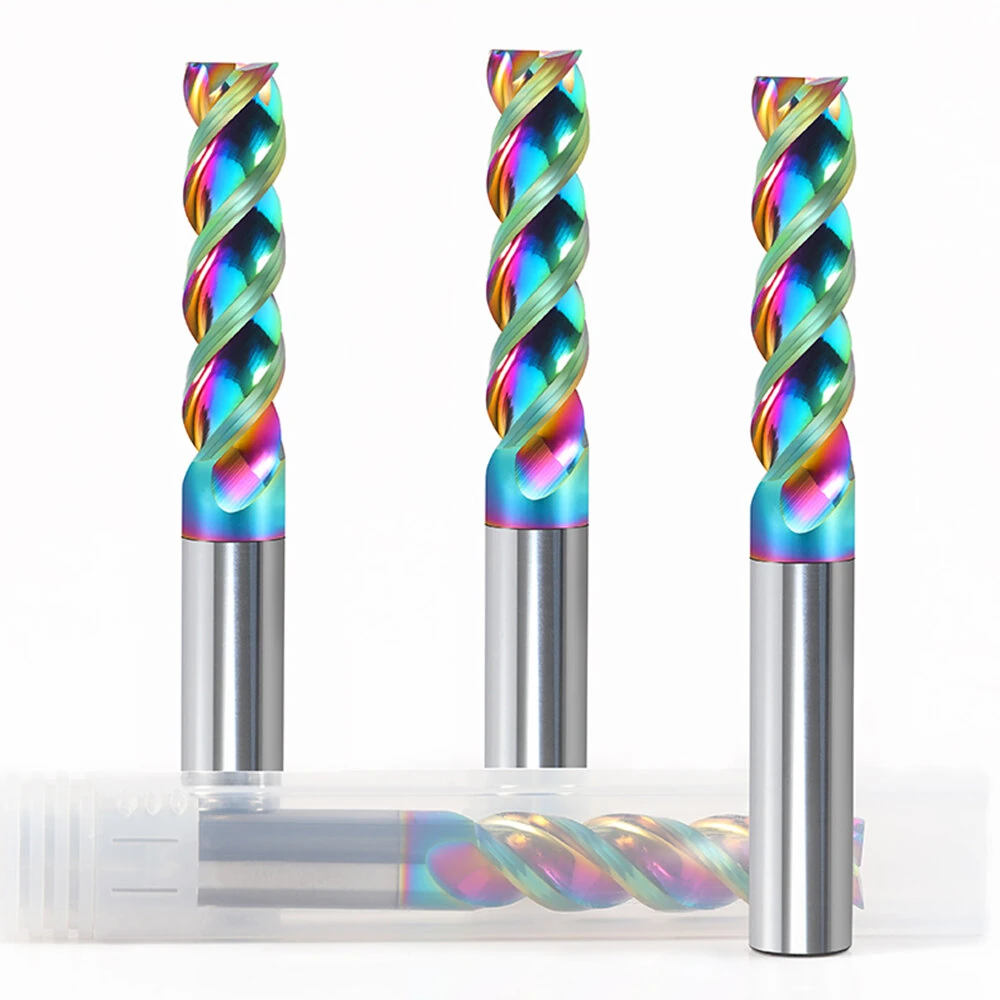 Carbide CNC Router Bit - 4mm 10mm Shank 3 Flutes | 4mm/10mm Cutter End Mill