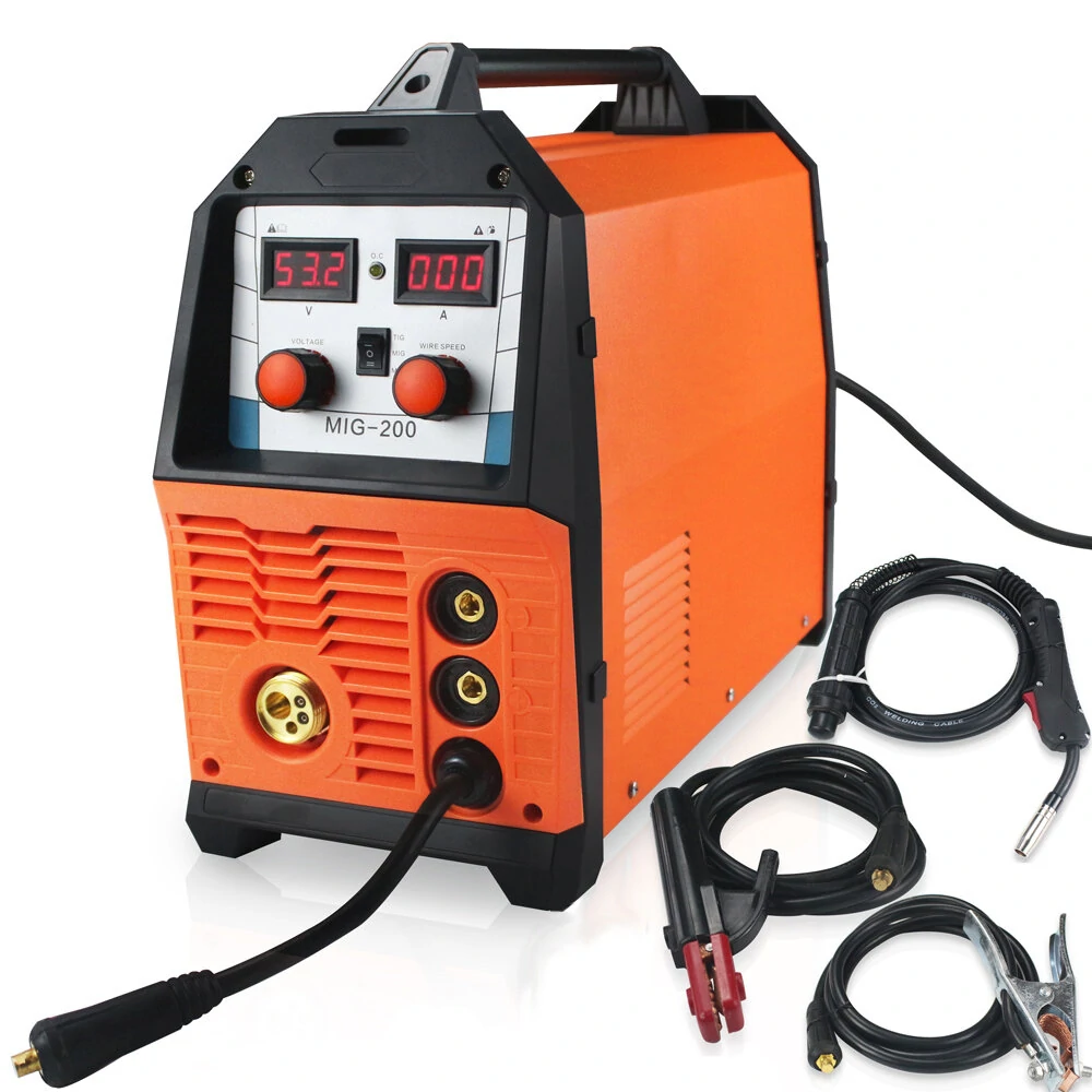 MIG-200 3-in-1 MIG TIG MMA Welder | 220V Digital Double Pulse Gas Shield